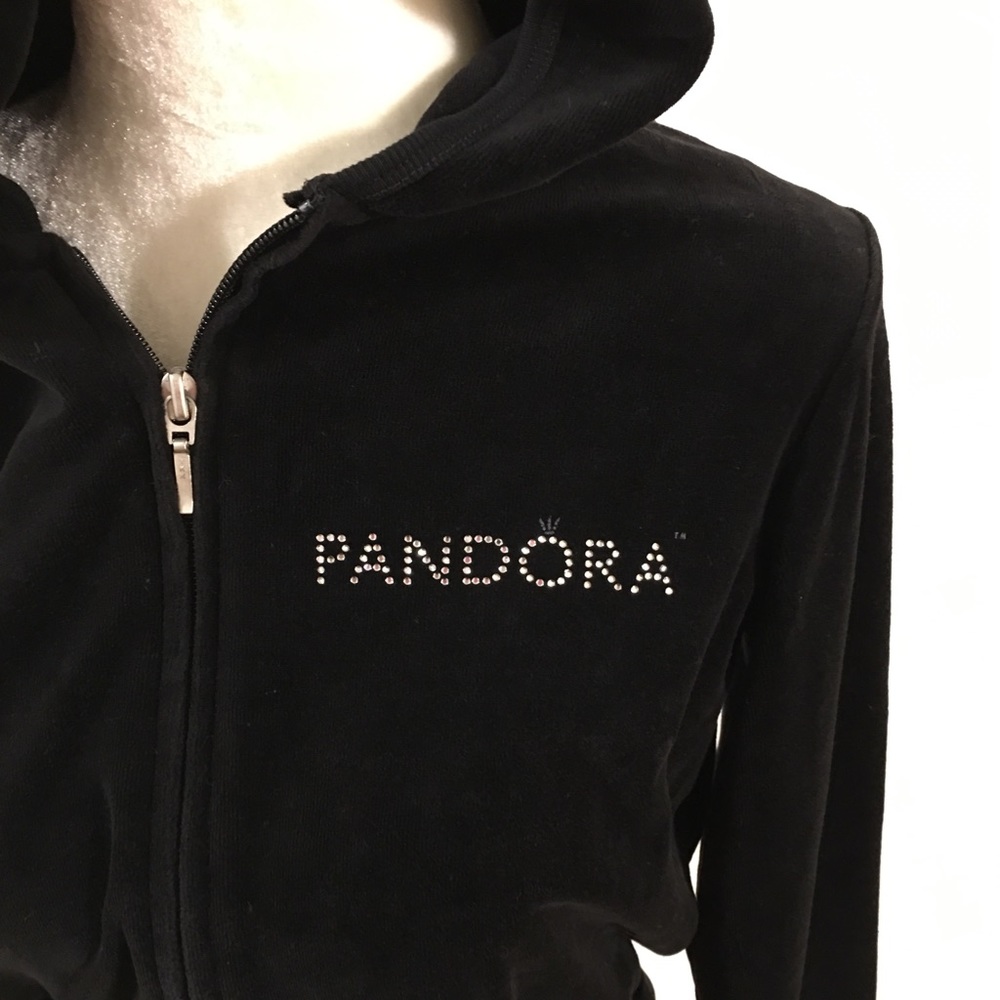 Authentic Pandora Promotional Velour Hoodie SZ MED